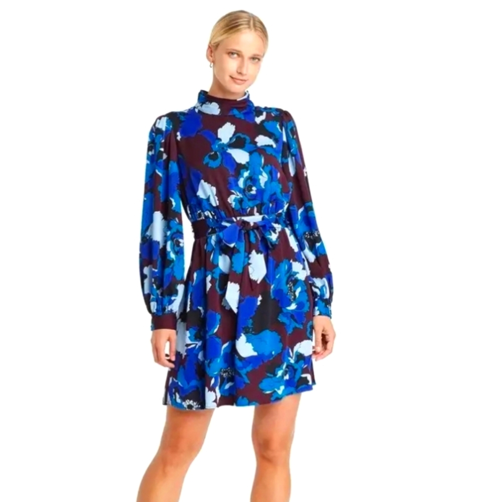 Floral Blue Dress